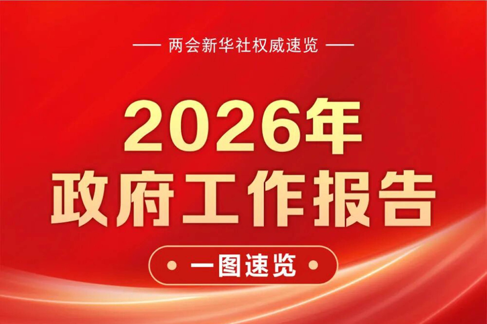 2026年政府工作报告，一图速览